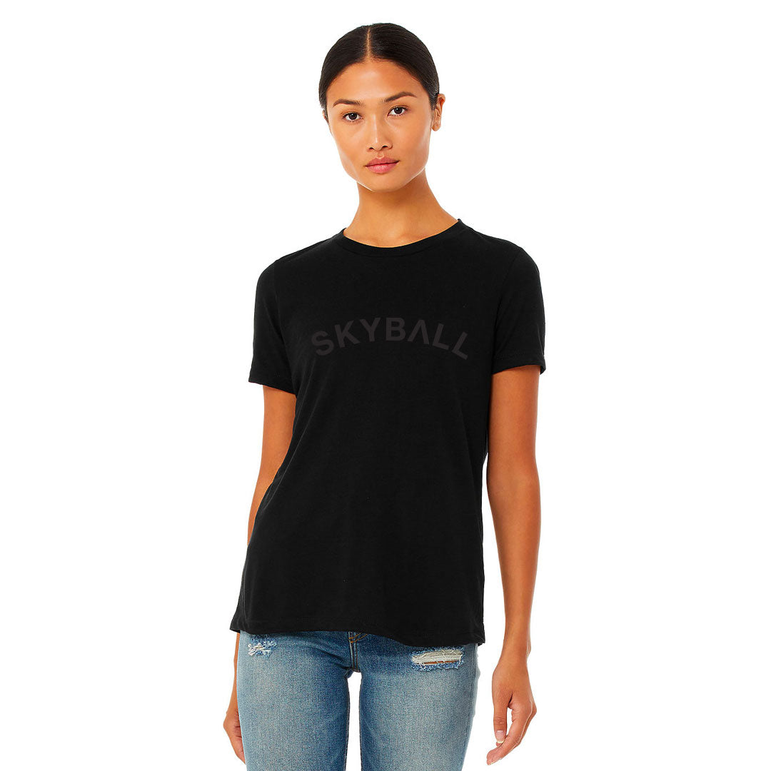 Curved Logo - Women's Relaxed Fit T-Shirt