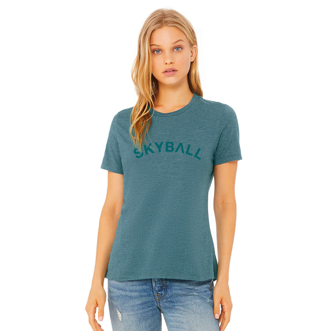 Curved Logo - Women's Relaxed Fit T-Shirt