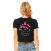 Say No To The Float - Women's Flowy Cropped T-Shirt