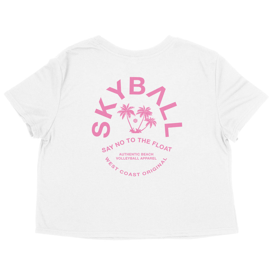 Say No To The Float - Women's Flowy Cropped T-Shirt