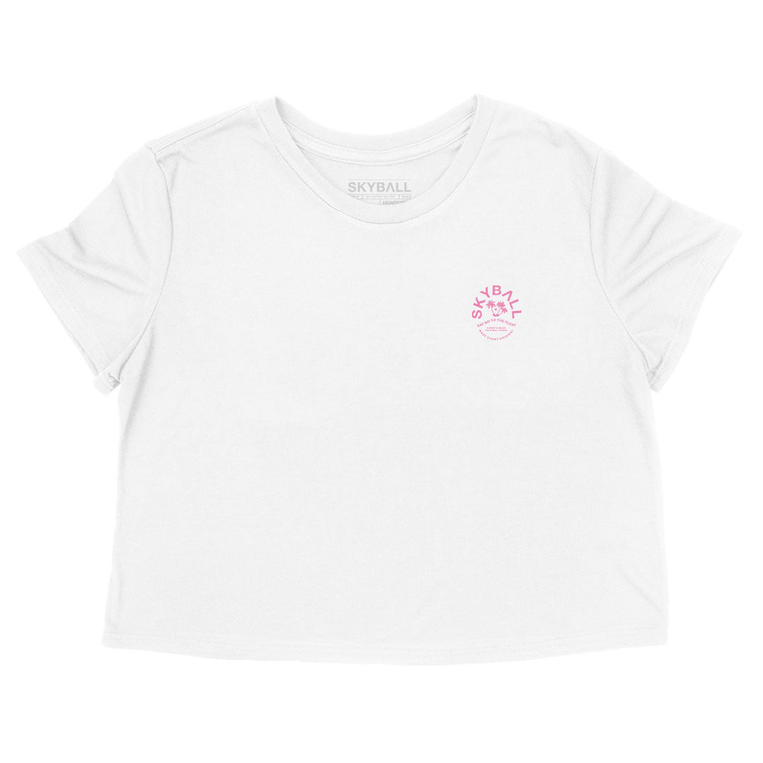 Say No To The Float - Women's Flowy Cropped T-Shirt