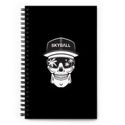 Skyball Spiral Notebook - Skully / Black
