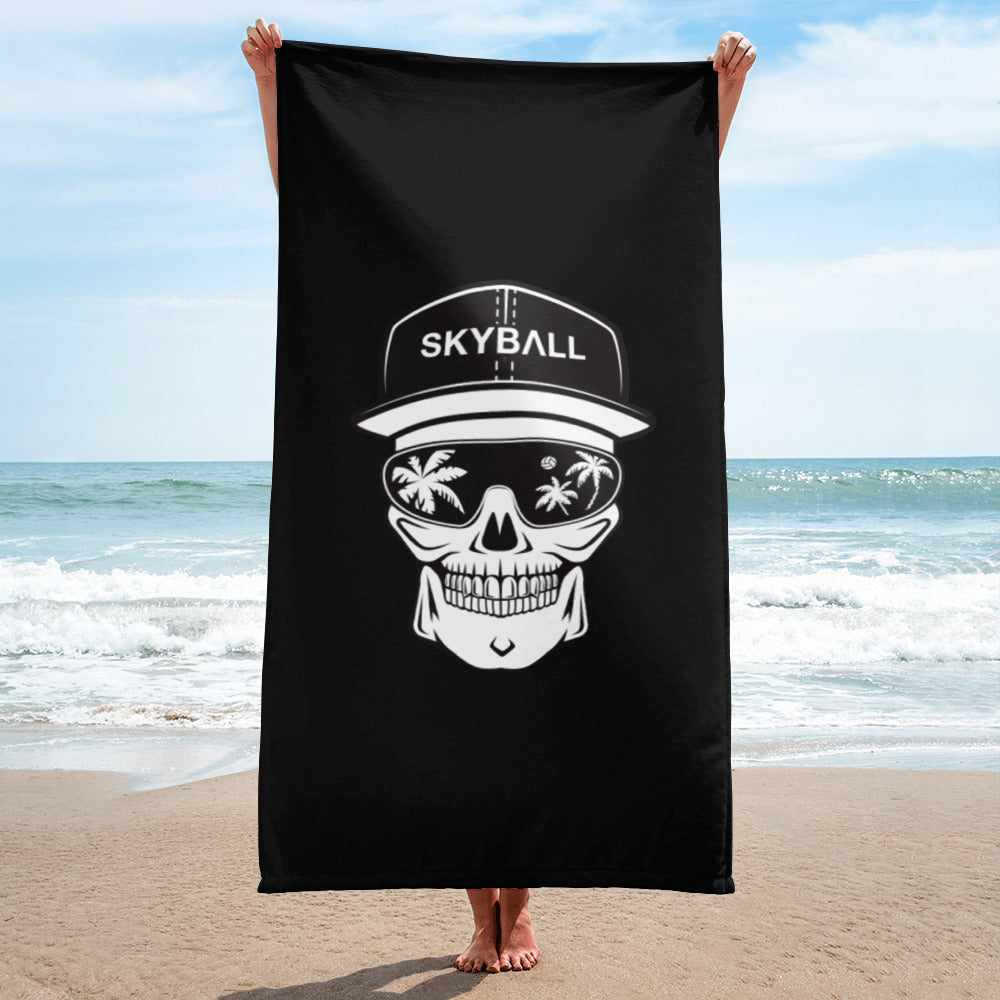 Skyball Beach Volleyball Apparel - Skully Beach Towel