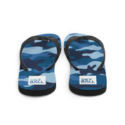 Skyball Beach Volleyball Apparel - Boardwalk Flip-Flops - Full Patch / Blue Camo