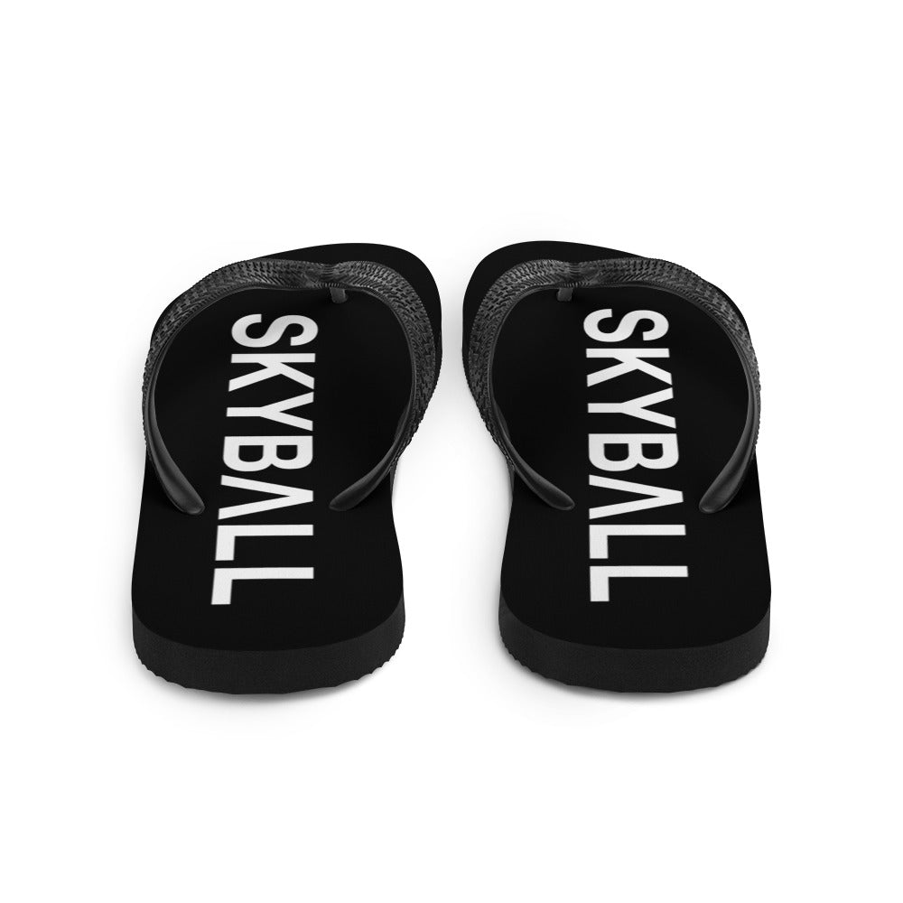 Skyball Beach Volleyball Apparel - Boardwalk Flip-Flops - Original / Black & White