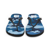 Skyball Beach Volleyball Apparel - Boardwalk Flip-Flops - Full Patch / Blue Camo