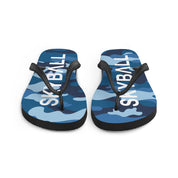 Skyball Beach Volleyball Apparel - Boardwalk Flip-Flops - Original / Blue Camo