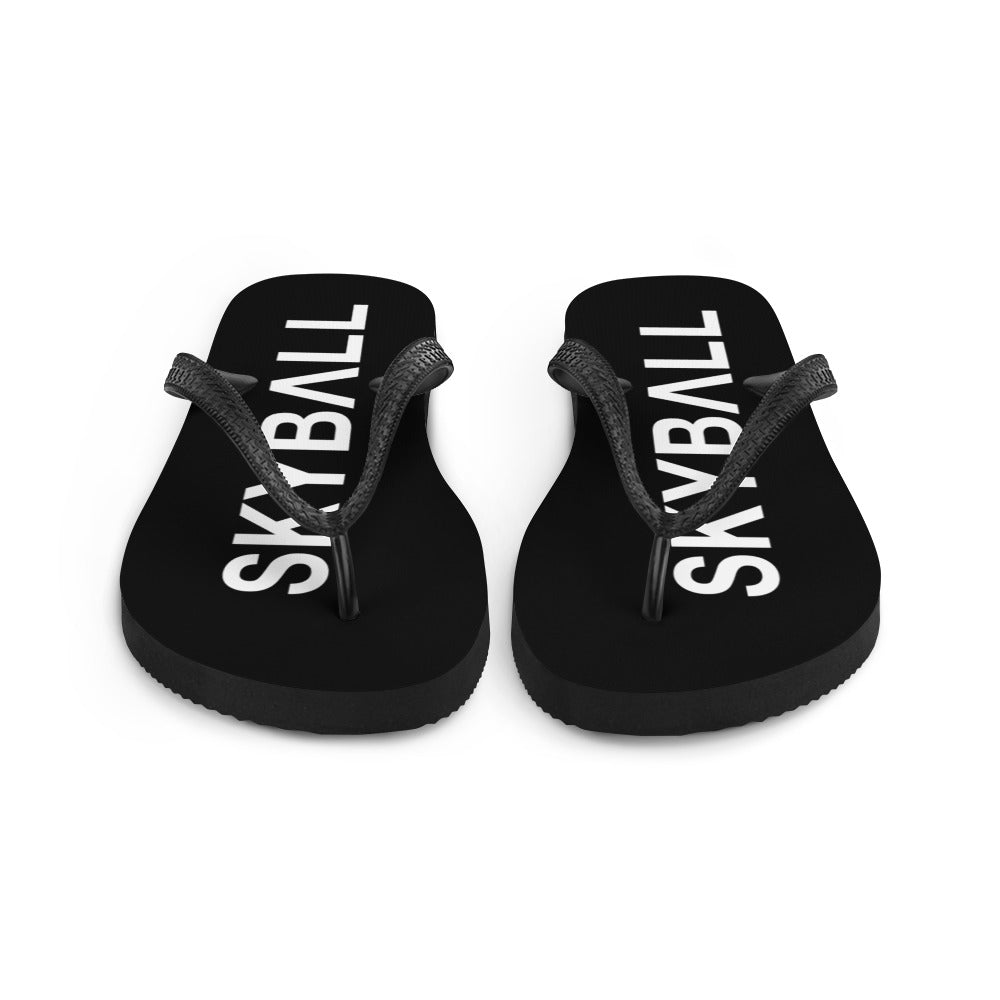 Skyball Beach Volleyball Apparel - Boardwalk Flip-Flops - Original / Black & White