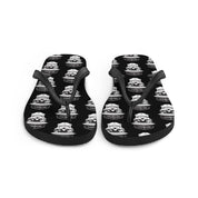 Skyball Beach Volleyball Apparel - Boardwalk Flip-Flops - Skully / Black