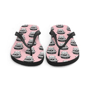 Skyball Beach Volleyball Apparel - Boardwalk Flip Flops - Skully / Pink
