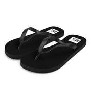 Skyball Beach Volleyball Apparel - Boardwalk Flip-Flops - Full Patch / Black