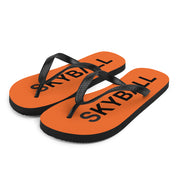 Skyball Beach Volleyball Apparel - Boardwalk Flip-Flops - Original / Orange & Black