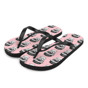 Skyball Beach Volleyball Apparel - Boardwalk Flip Flops - Skully / Pink