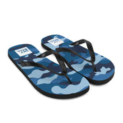 Skyball Beach Volleyball Apparel - Boardwalk Flip-Flops - Full Patch / Blue Camo