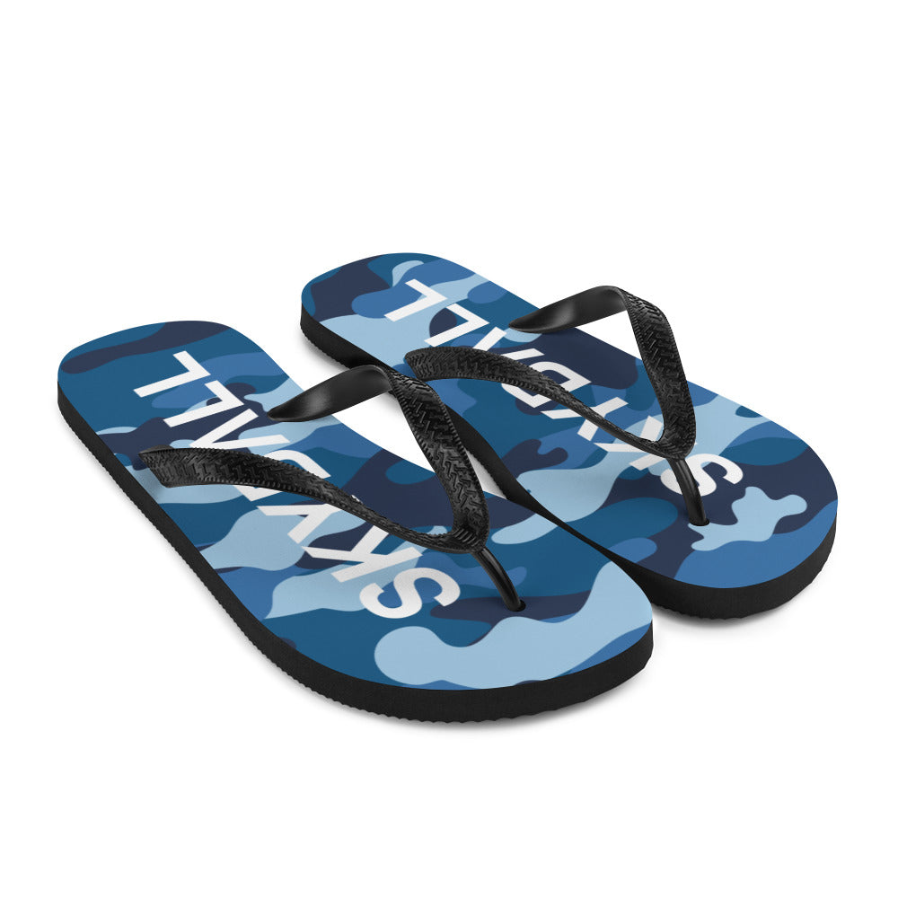 Skyball Beach Volleyball Apparel - Boardwalk Flip-Flops - Original / Blue Camo