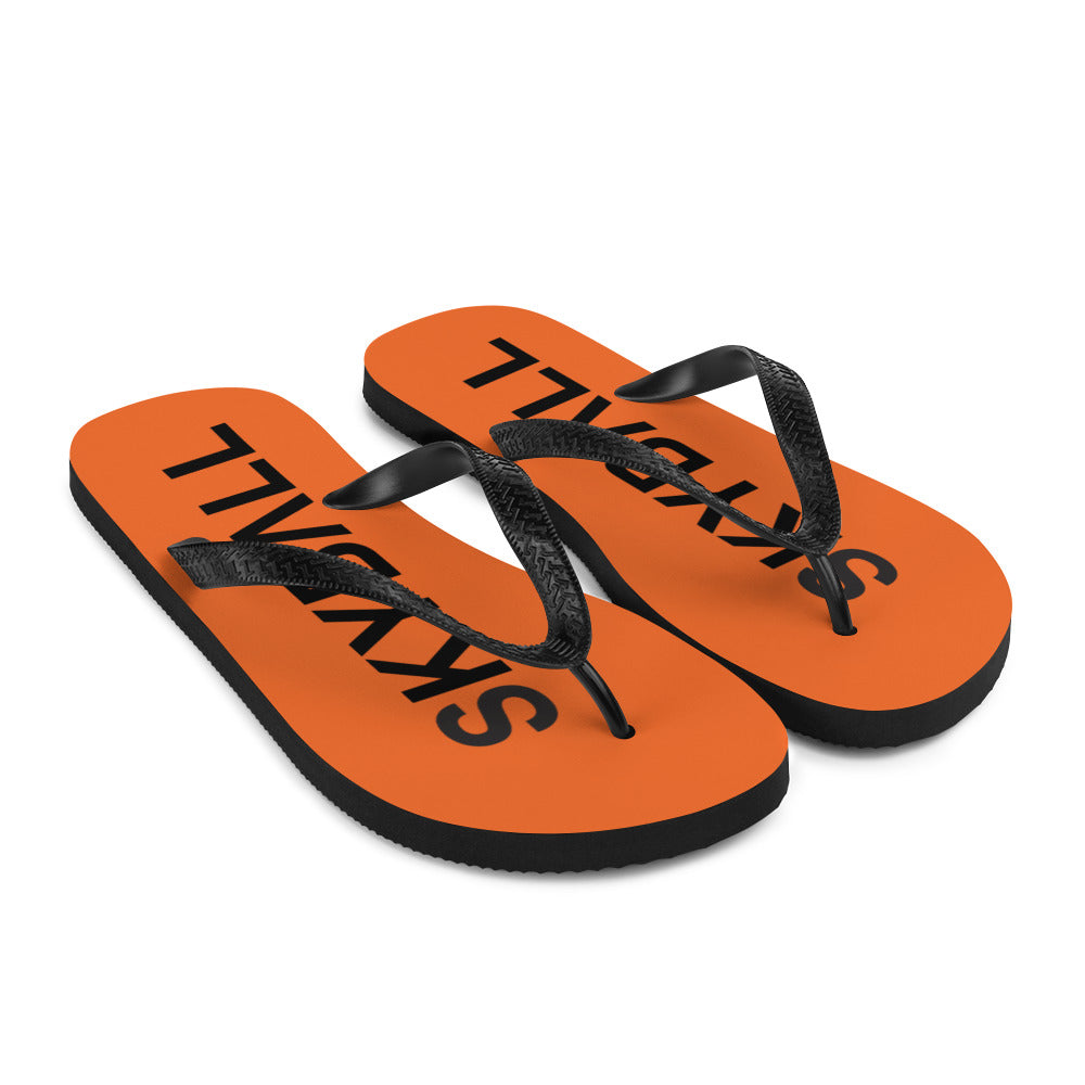 Skyball Beach Volleyball Apparel - Boardwalk Flip-Flops - Original / Orange & Black