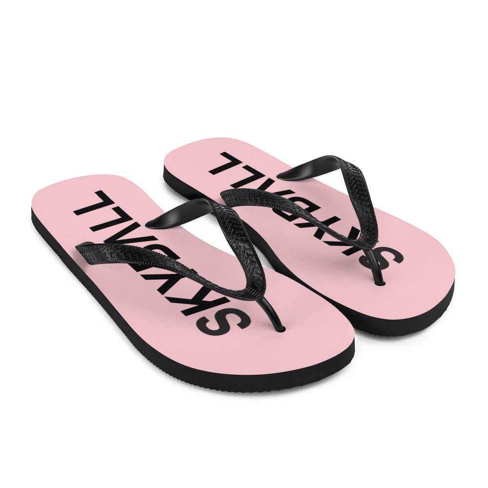 Skyball Beach Volleyball Apparel - Boardwalk Flip-Flops - Original / Pink & Black