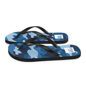 Skyball Beach Volleyball Apparel - Boardwalk Flip-Flops - Full Patch / Blue Camo