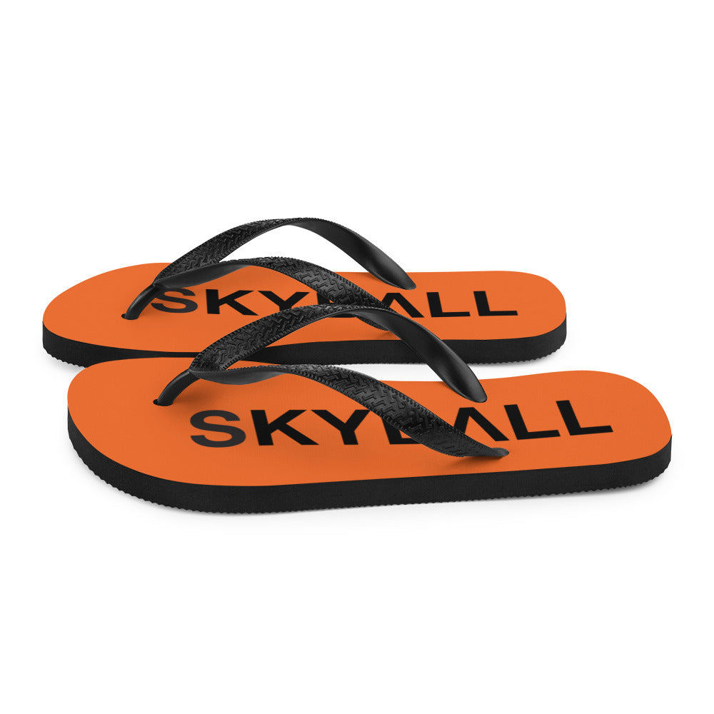 Skyball Beach Volleyball Apparel - Boardwalk Flip-Flops - Original / Orange & Black