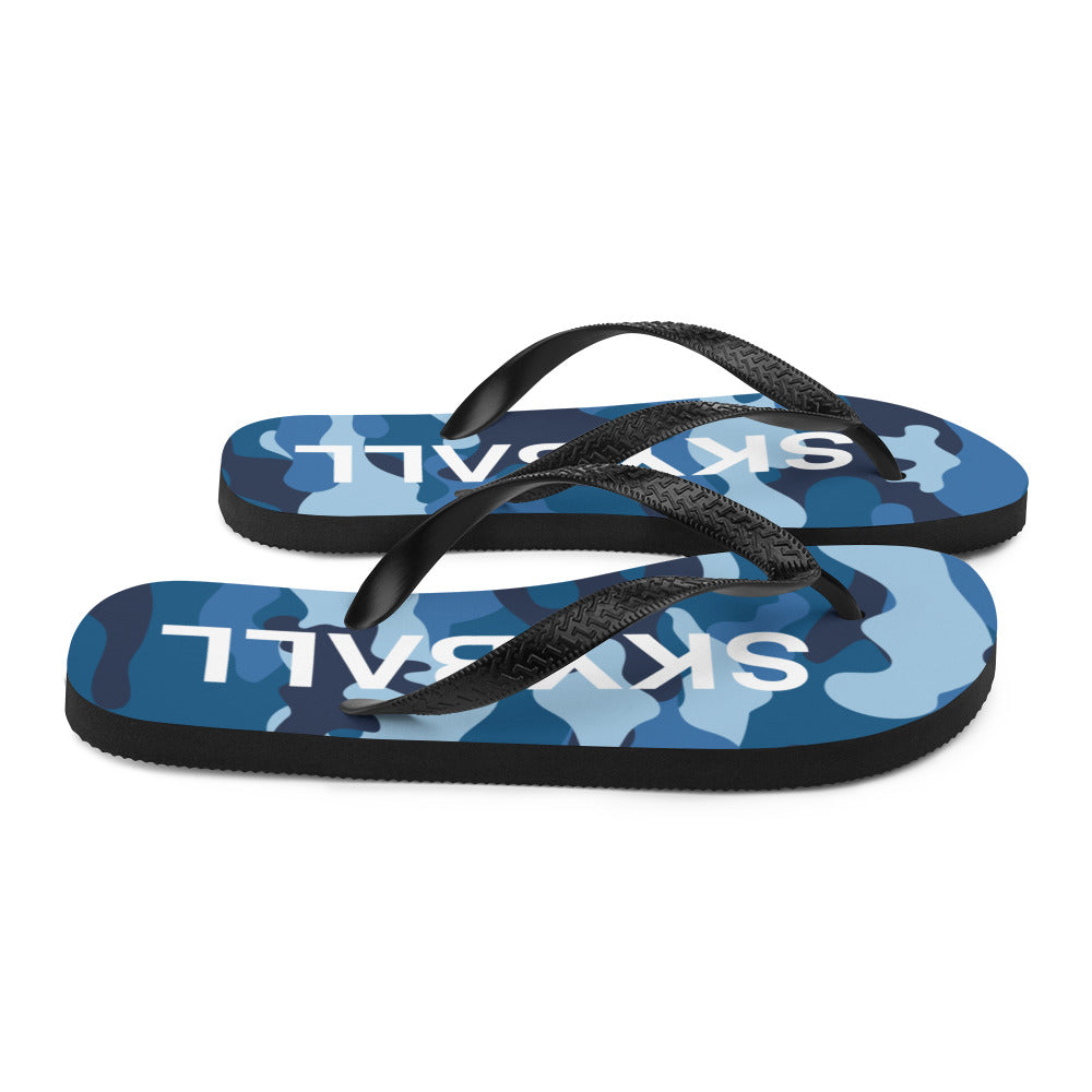Skyball Beach Volleyball Apparel - Boardwalk Flip-Flops - Original / Blue Camo