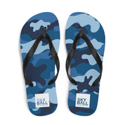 Skyball Beach Volleyball Apparel - Boardwalk Flip-Flops - Full Patch / Blue Camo