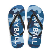 Skyball Beach Volleyball Apparel - Boardwalk Flip-Flops - Original / Blue Camo