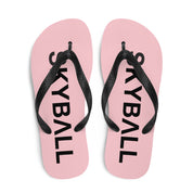 Skyball Beach Volleyball Apparel - Boardwalk Flip-Flops - Original / Pink & Black