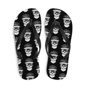 Skyball Beach Volleyball Apparel - Boardwalk Flip-Flops - Skully / Black