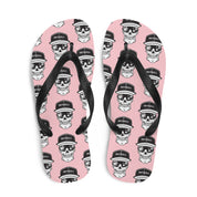 Skyball Beach Volleyball Apparel - Boardwalk Flip Flops - Skully / Pink