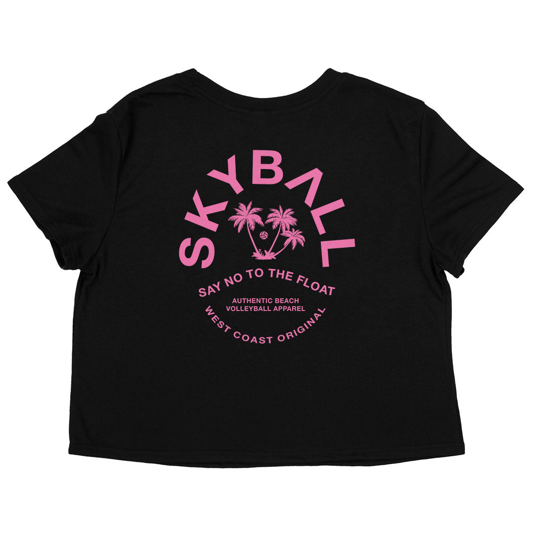 Say No To The Float - Women's Flowy Cropped T-Shirt
