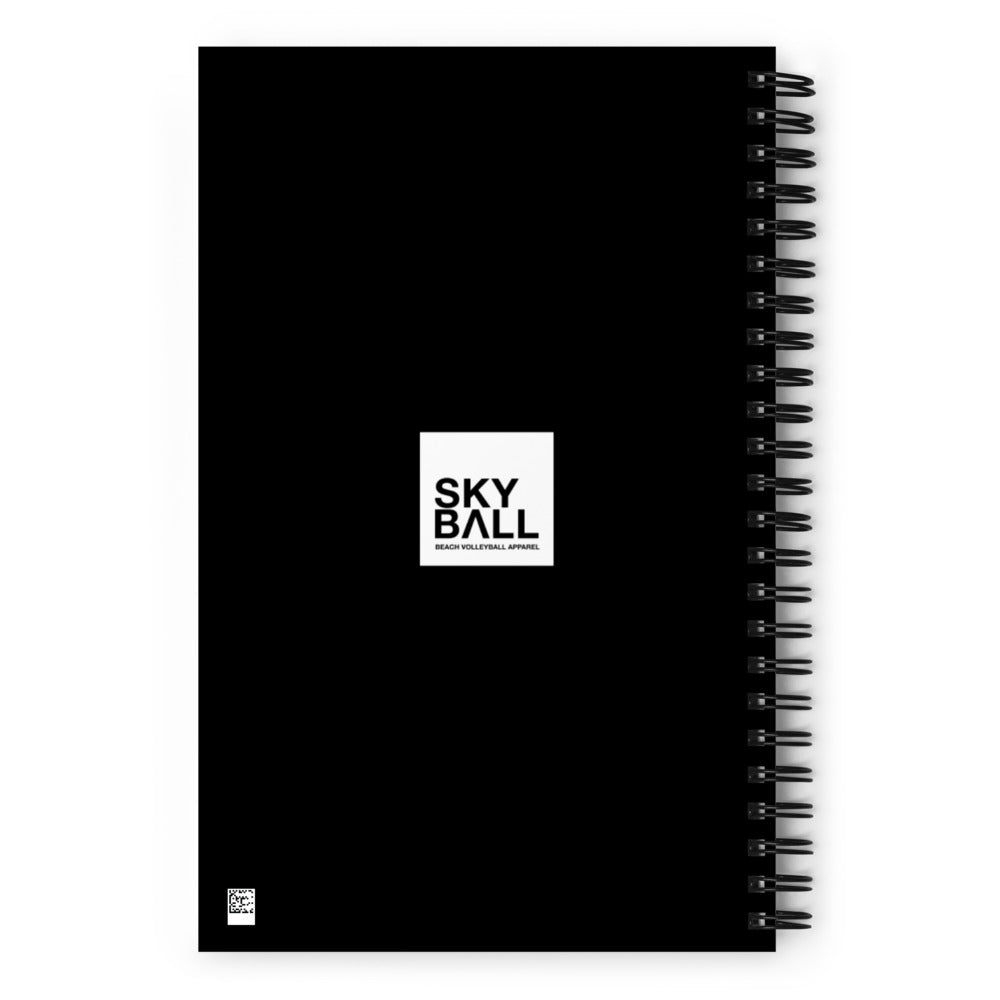 Skyball Spiral Notebook - Skully / Black