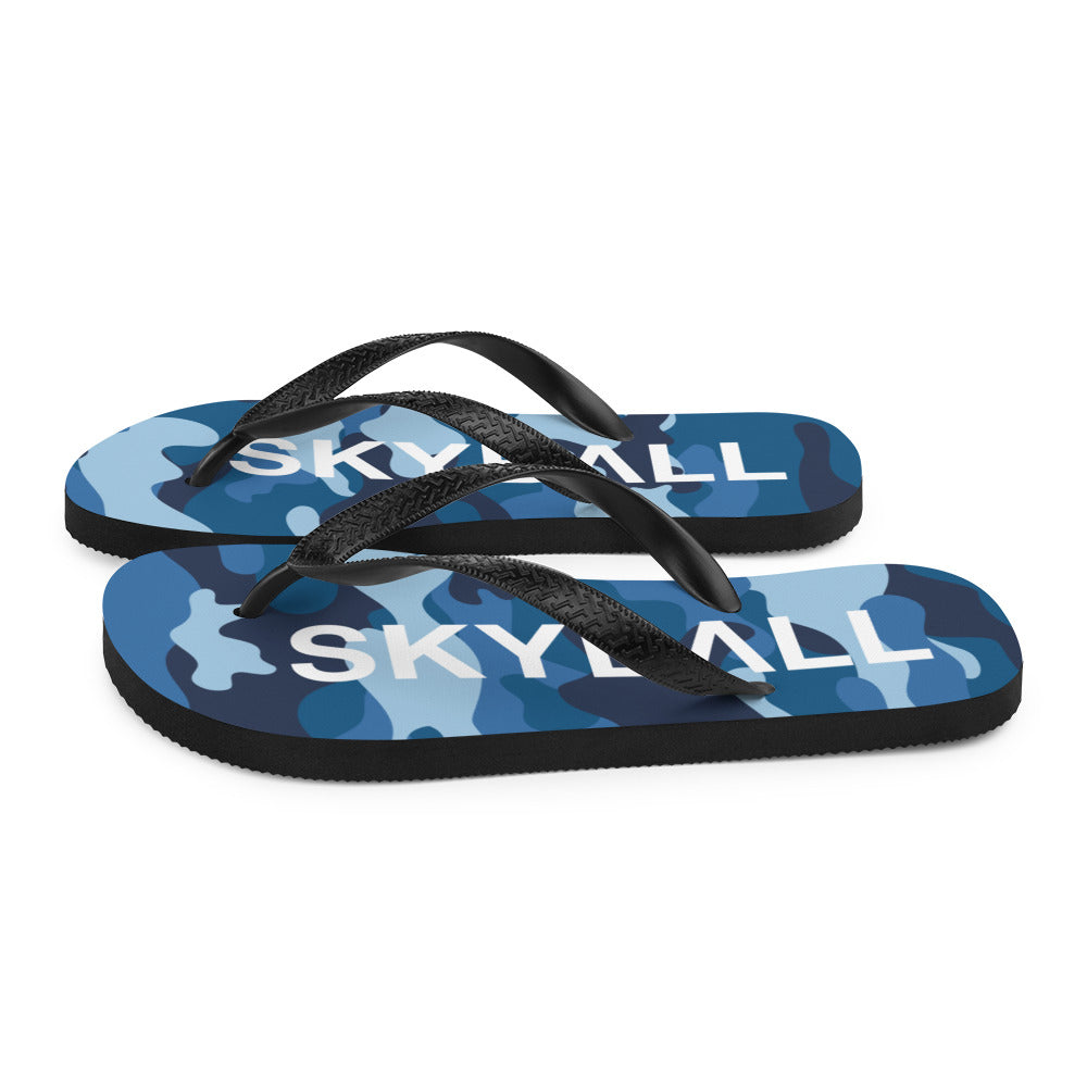 Skyball Beach Volleyball Apparel - Boardwalk Flip-Flops - Original / Blue Camo