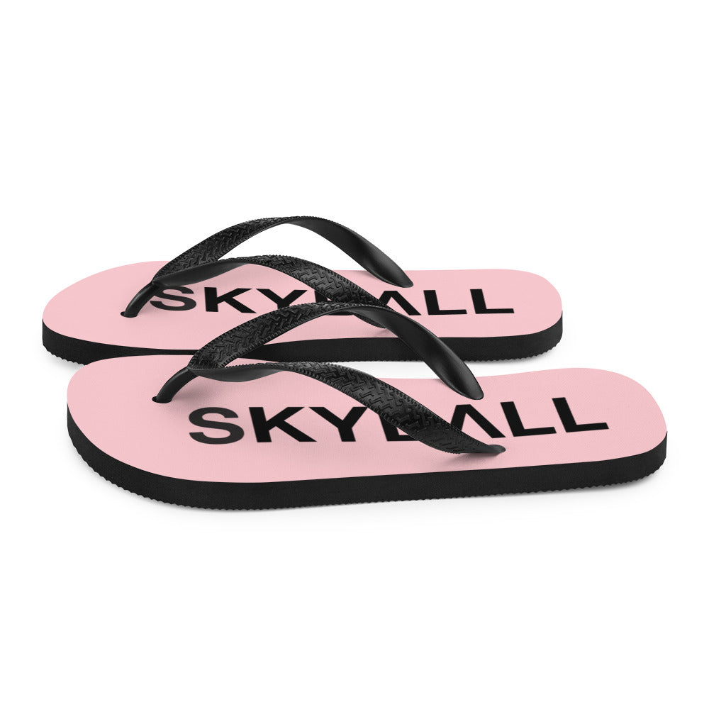 Skyball Beach Volleyball Apparel - Boardwalk Flip-Flops - Original / Pink & Black