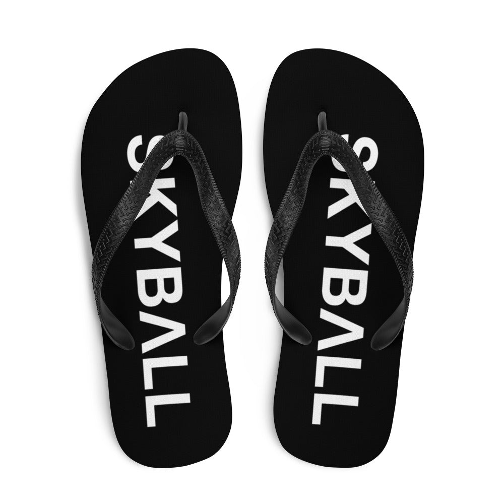 Skyball Beach Volleyball Apparel - Boardwalk Flip-Flops - Original / Black & White